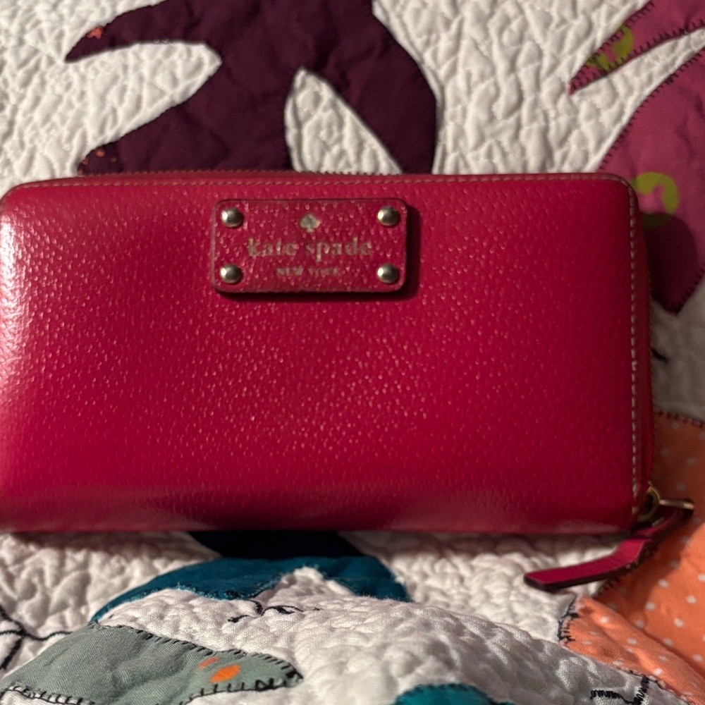 Kate Spade Fuchsia Leather Wallet
